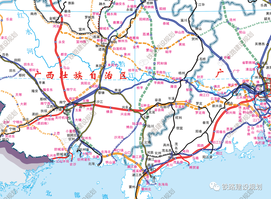 最新!国家铁路网建设及规划示意图•2020年6月7日版(图16)