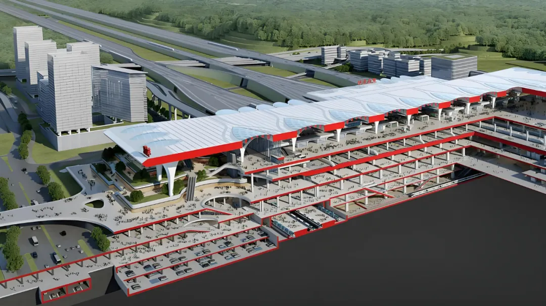 122万平米!西部最大高铁枢纽站要来了(图6) 3-240Q30S2061C.png