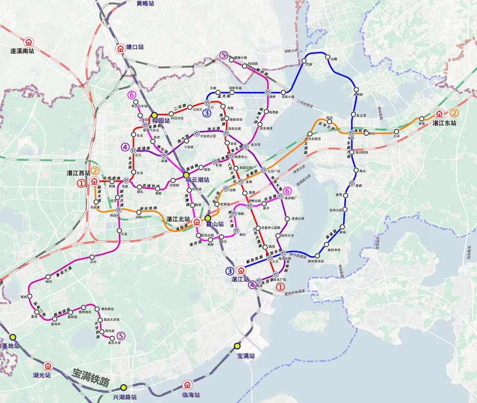 湛江6条轨交线路获批!(图5) 3-2410210Z423423.png